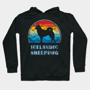Icelandic Sheepdog Vintage Design Dog Hoodie